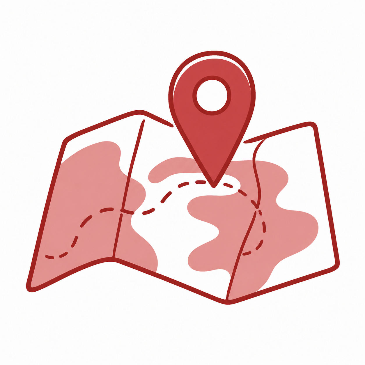 Map with location pin
